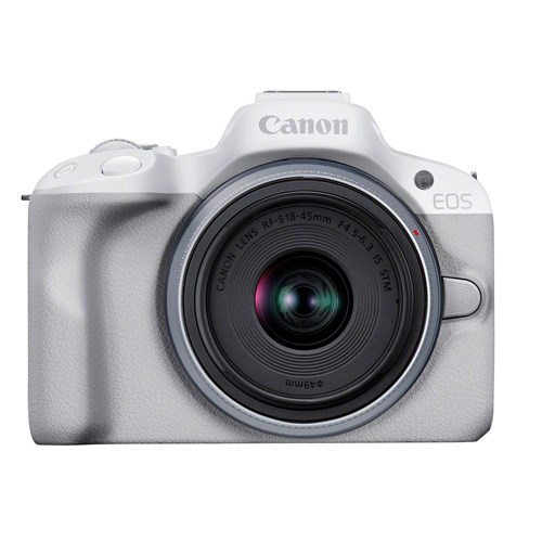 CANON EOS R50 (White) + RF-S 18-45mm (Silver)